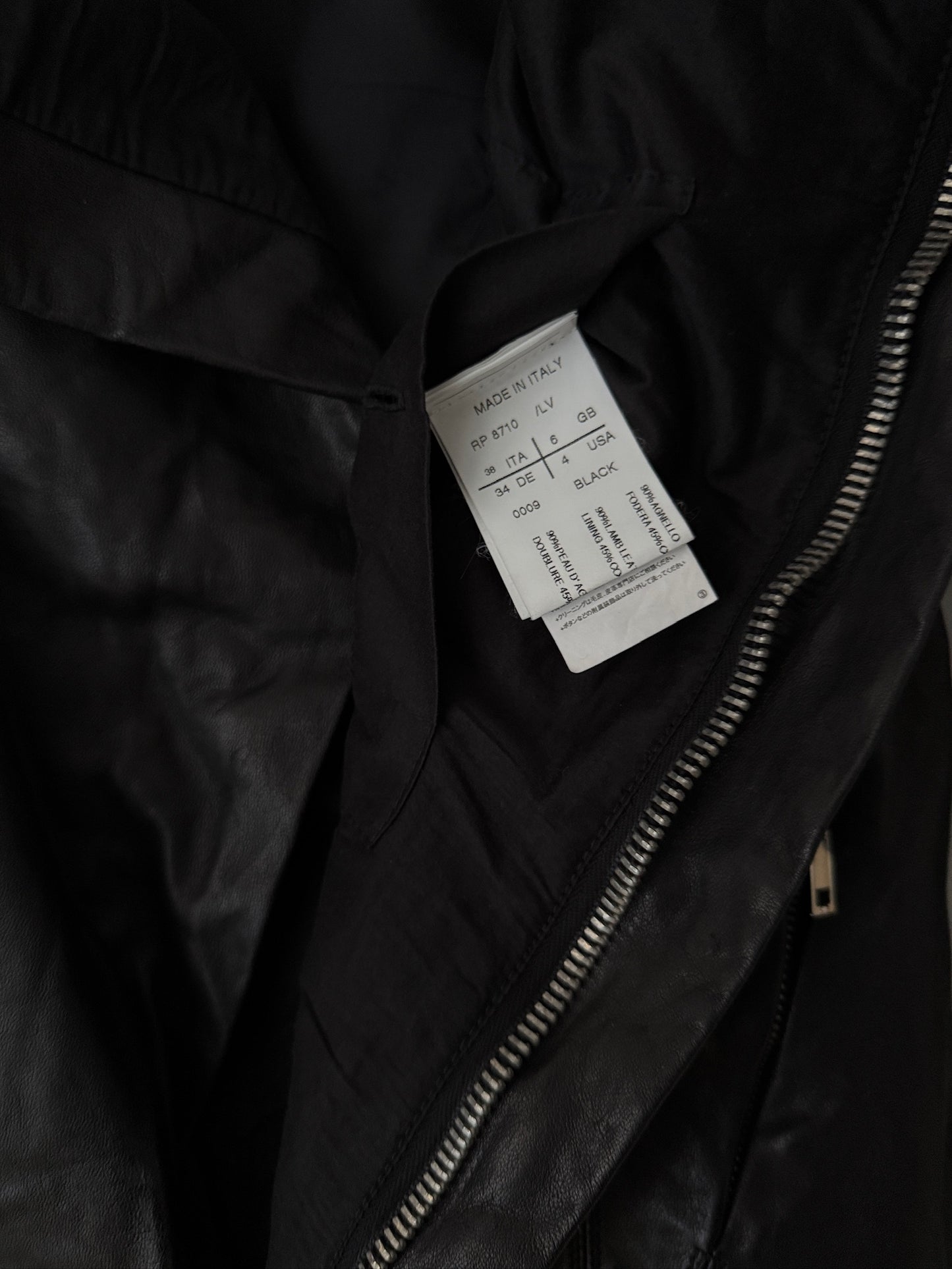 Rick Owens Leather Jacket
