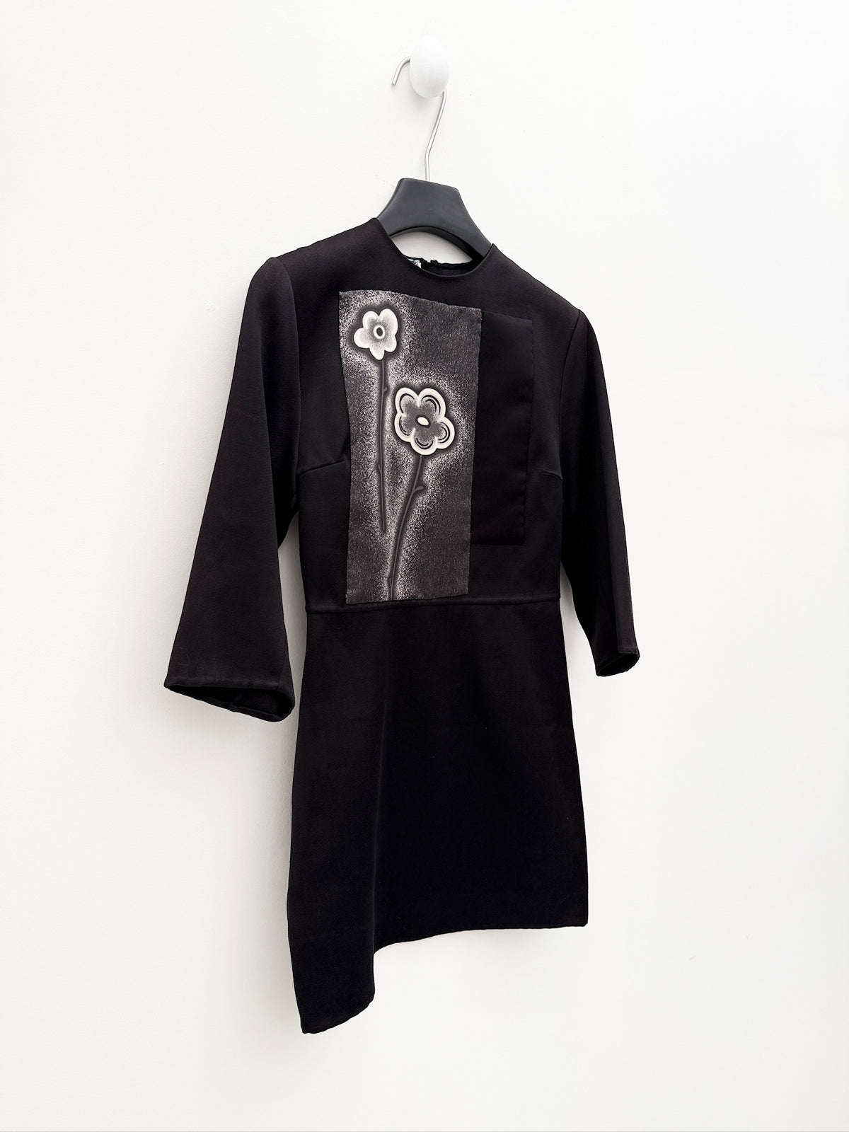 Prada 2013SS Floral Applique Mini Dress