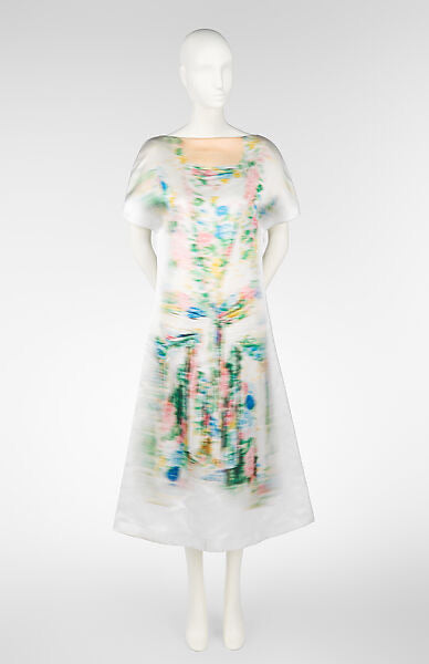 Loewe 2023FW Runway Blurred Print Dress
