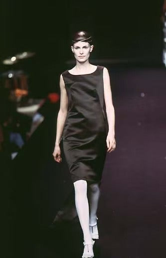 Balenciaga 1997FW Runway Deep-Back Satin Dress