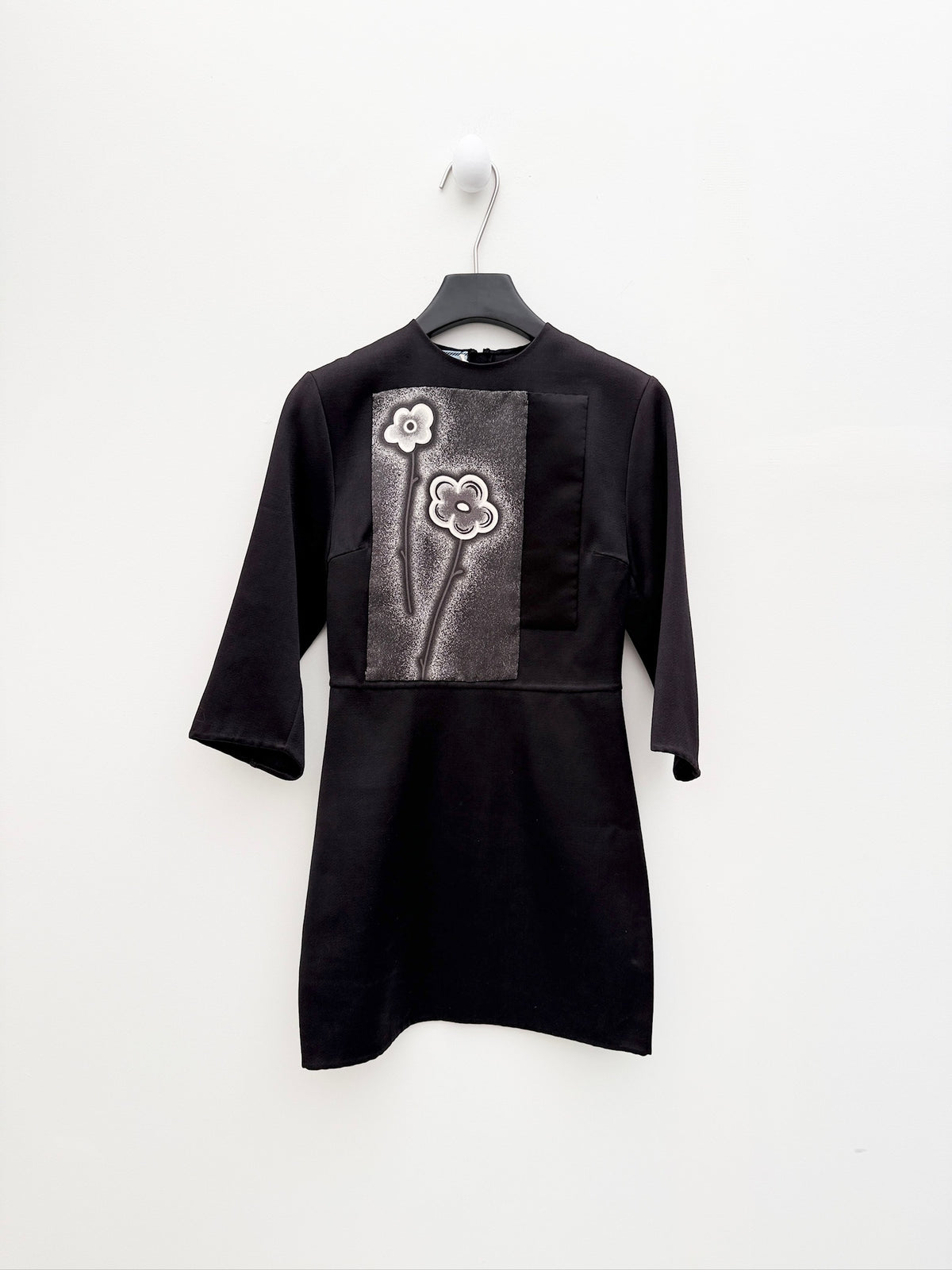 Prada 2013SS Floral Applique Mini Dress
