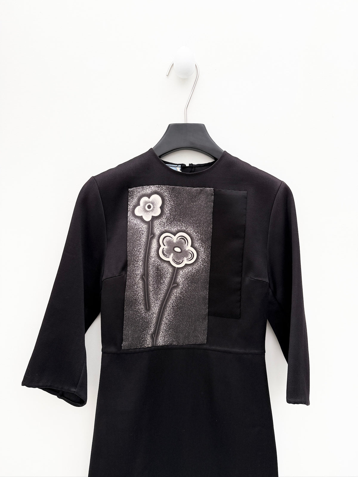 Prada 2013SS Floral Applique Mini Dress
