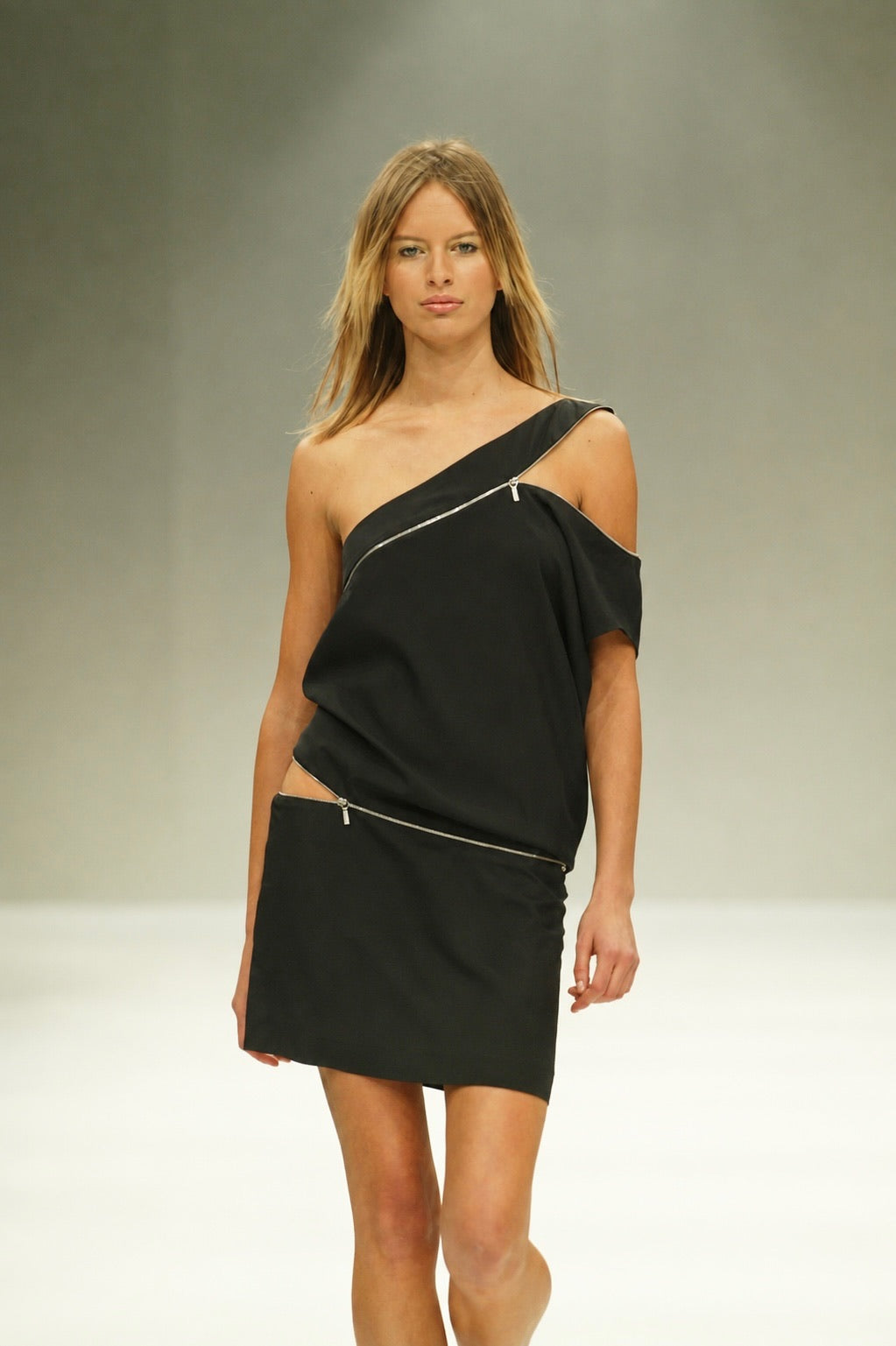 Jil Sander 2003SS Runway Zip-Accented Dress