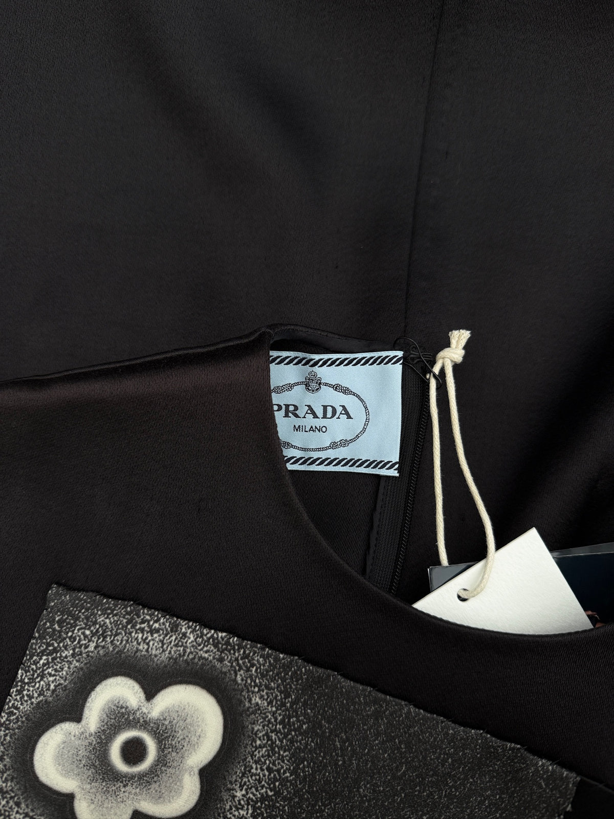 Prada 2013SS Floral Applique Mini Dress