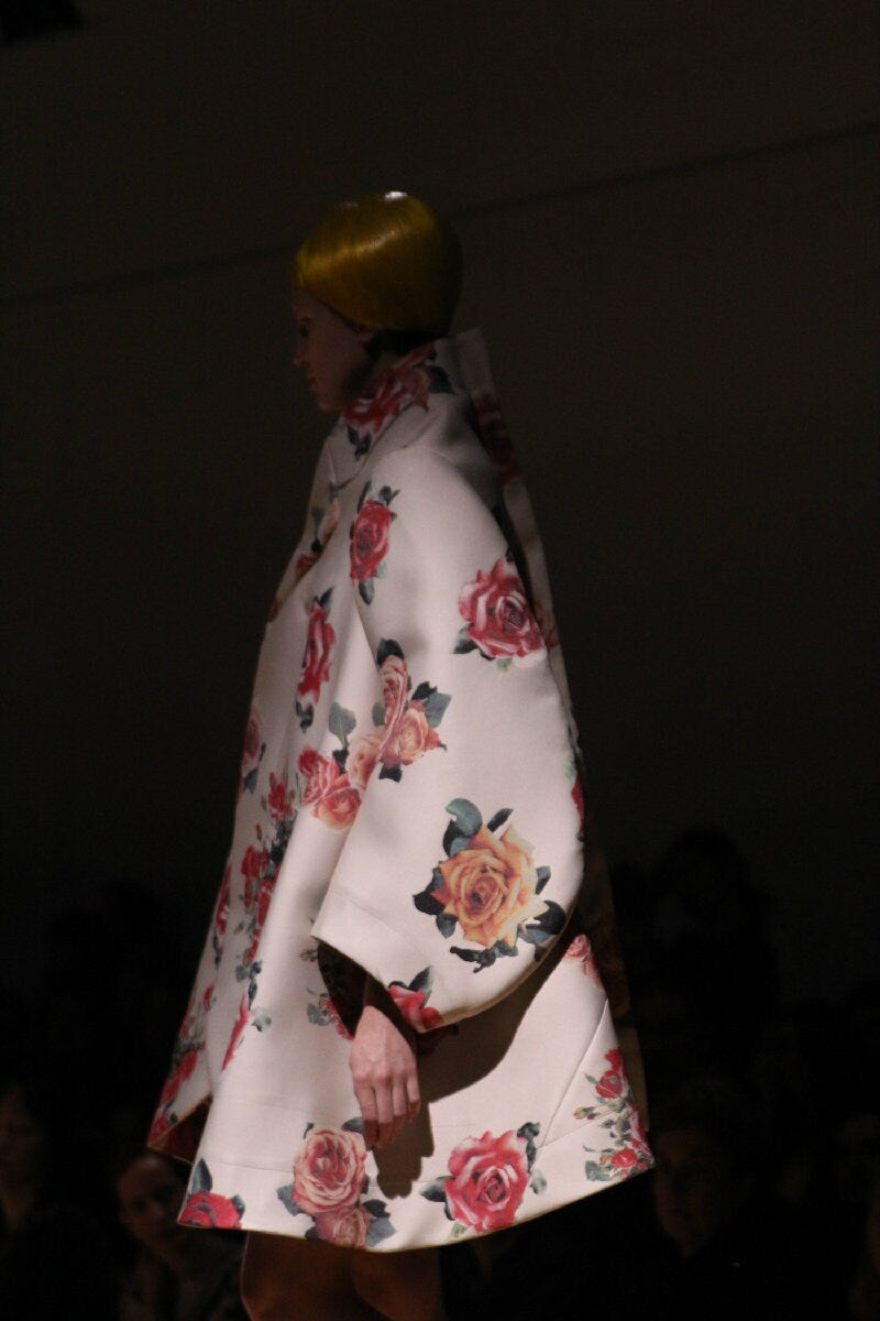 Comme des Garçons 2012FW “2 Dimensions” Runway Rose Print Coat