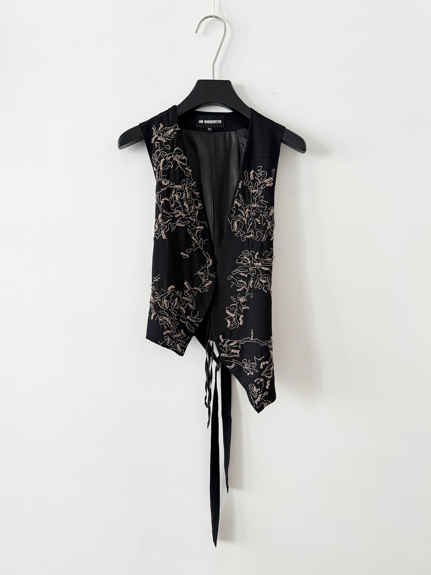 Ann Demeulemeester 2010FW Metallic Jacquard Vest