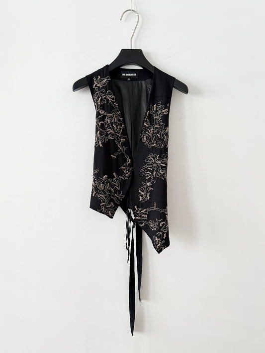 Ann Demeulemeester 2010FW Metallic Jacquard Vest