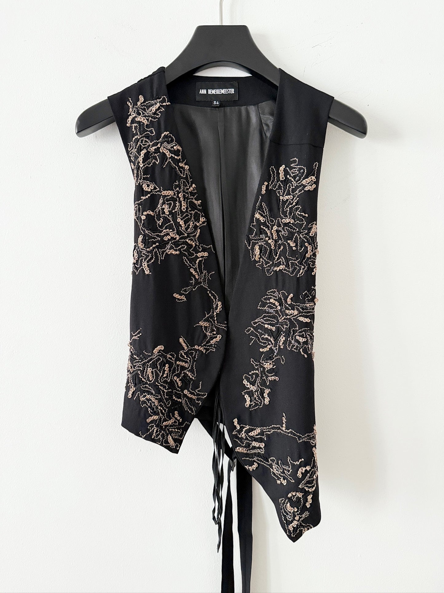 Ann Demeulemeester 2010FW Metallic Jacquard Vest
