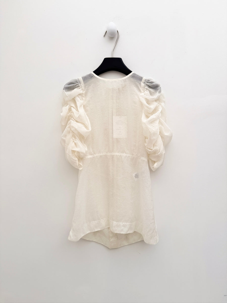 Céline by Phoebe Philo Resort 2017 Floral Ruffle Sleeve Dress