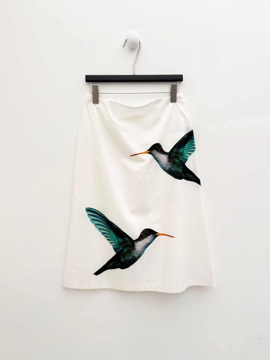 Jil Sander by Raf Simons 2012 Resort Hummingbird Print Skirt