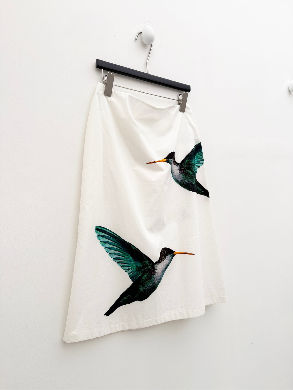 Jil Sander by Raf Simons 2012 Resort Hummingbird Print Skirt
