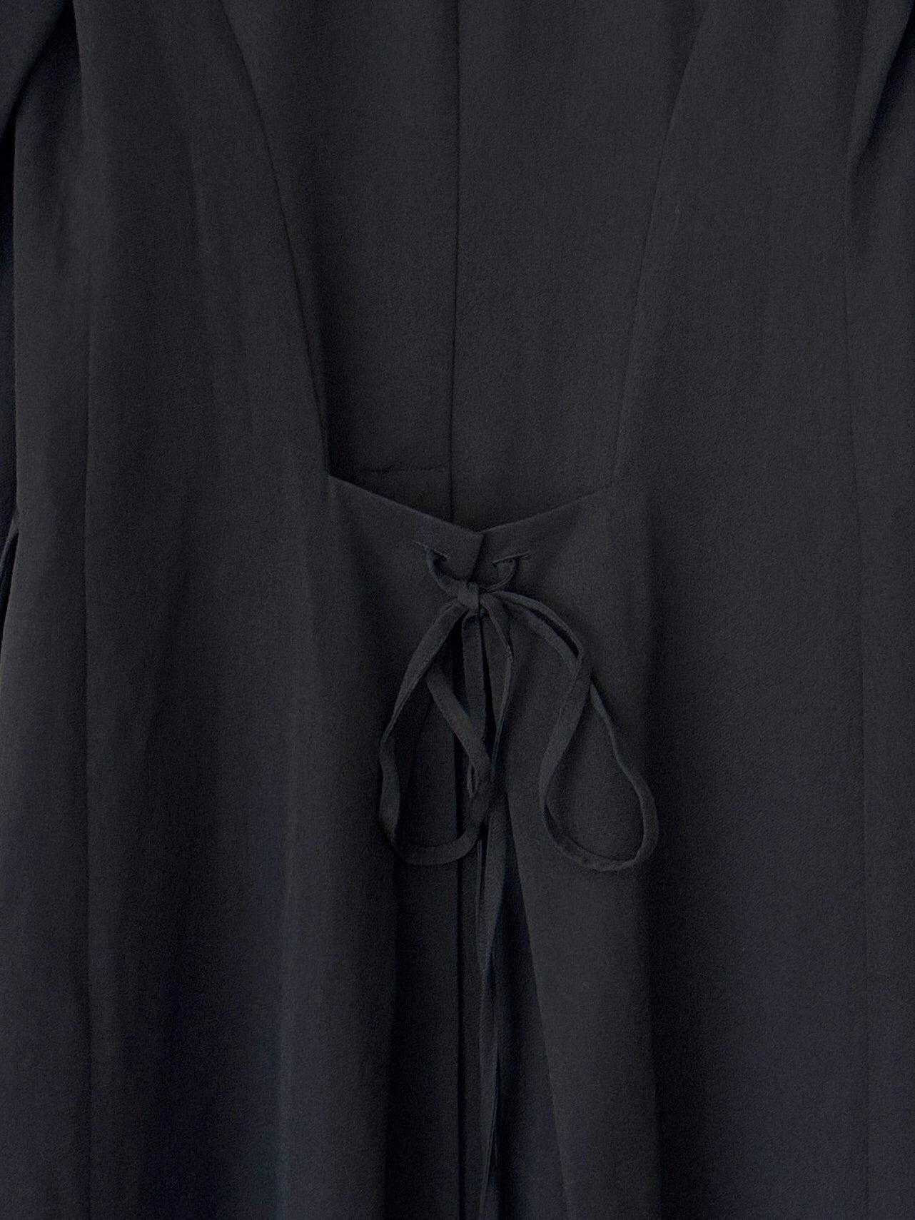 Yohji Yamamoto Black Wool Coat