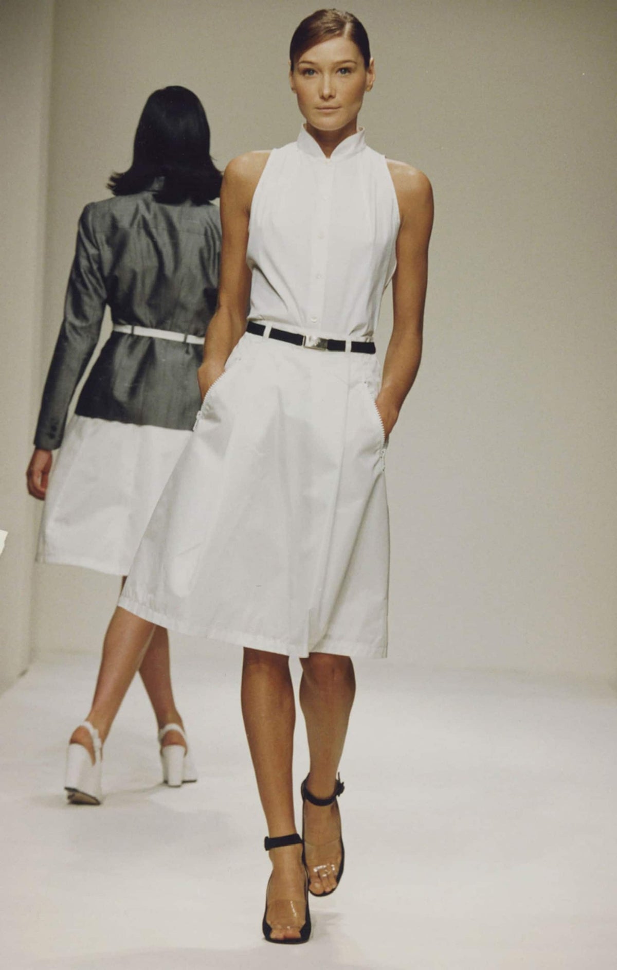 Prada 1995SS Runway Belted Pencil Skirt