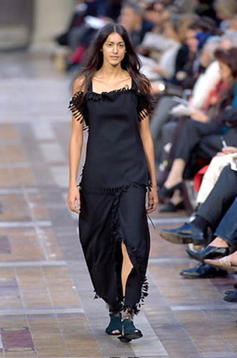 Issey Miyake 2000SS Runway Cutout Fringe Top