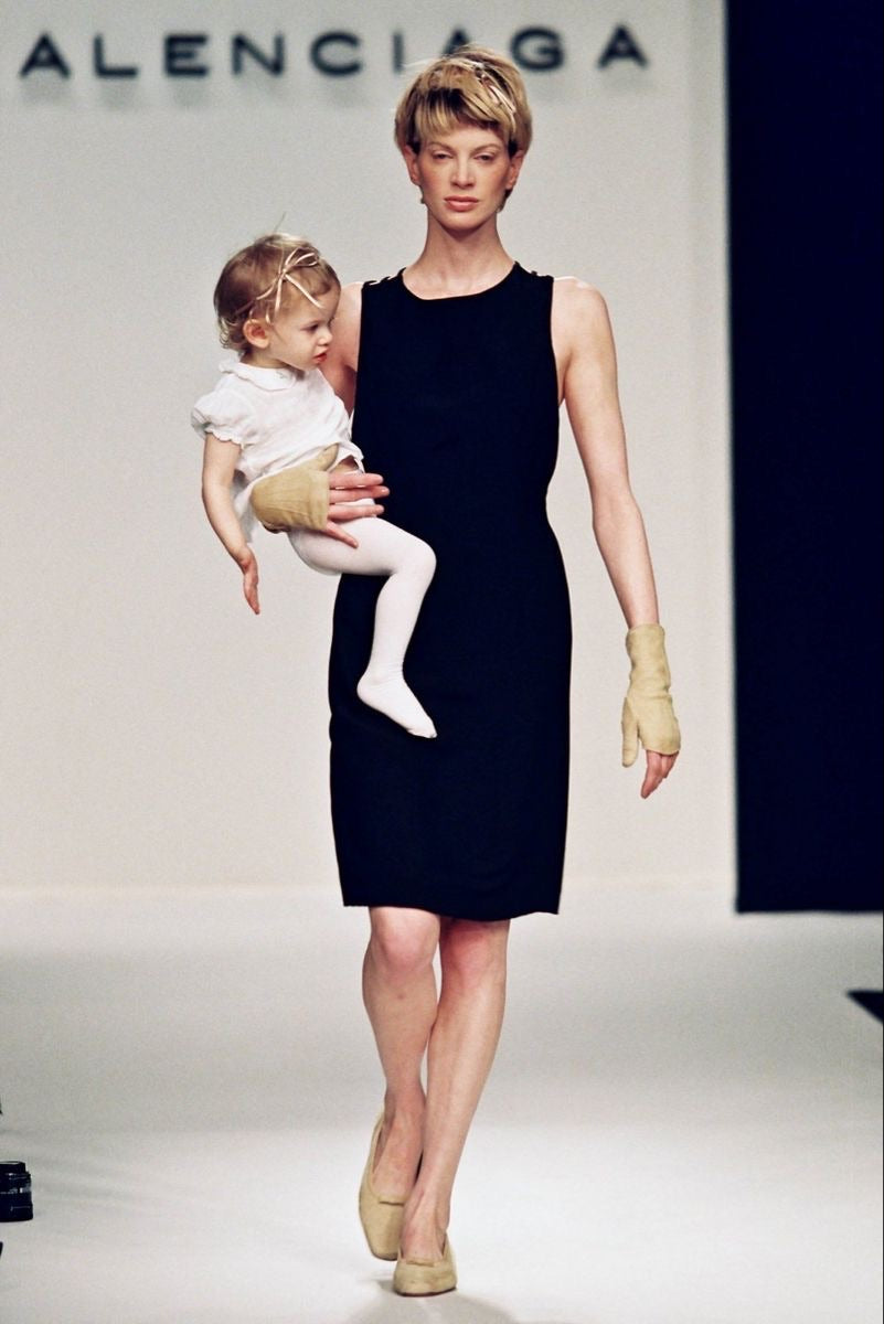 Balenciaga 1996SS Runway Multi-Strap Satin Dress
