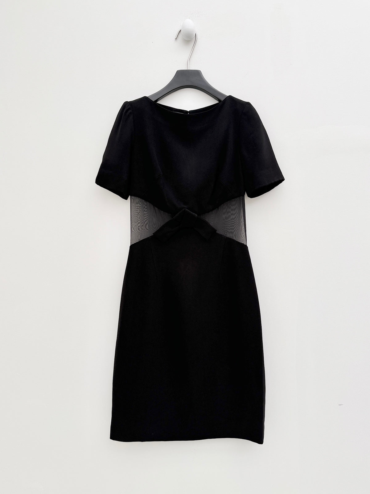 Balenciaga 1996FW Runway Sheer-Waist Bow Dress