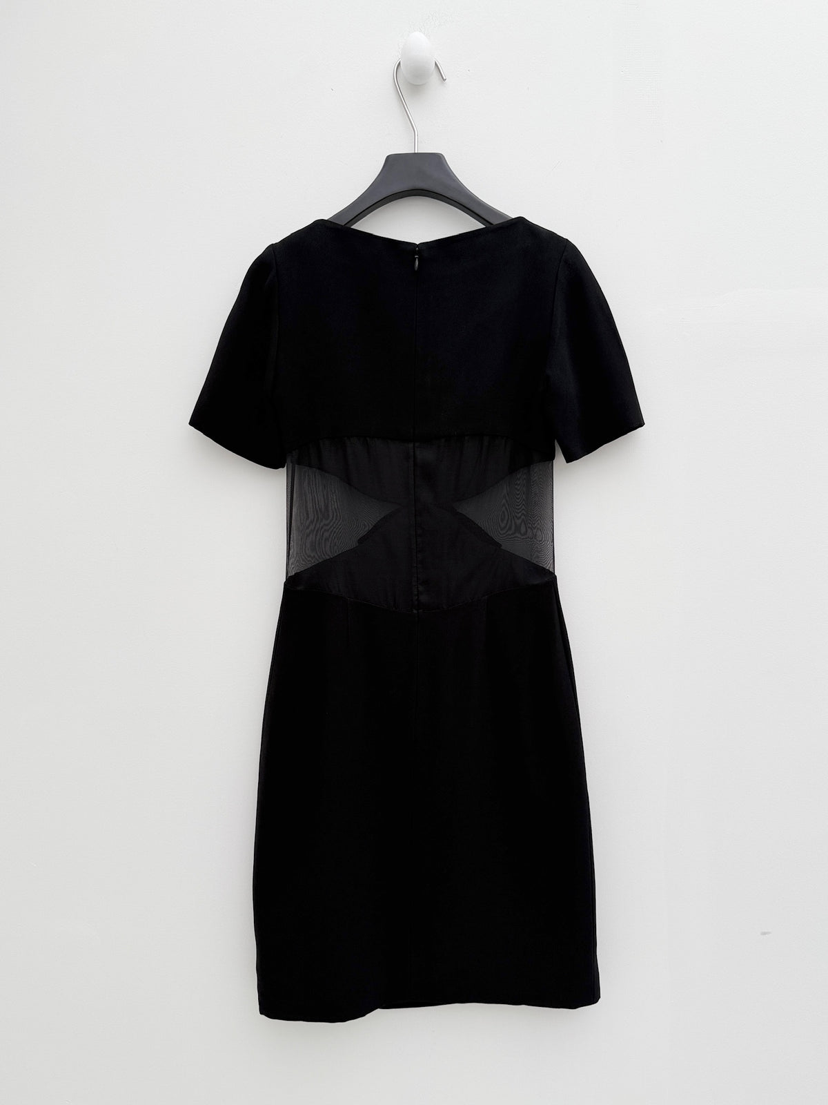 Balenciaga 1996FW Runway Sheer-Waist Bow Dress