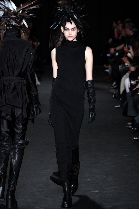 Ann Demeulemeester 2012FW Runway Asymmetric Dress