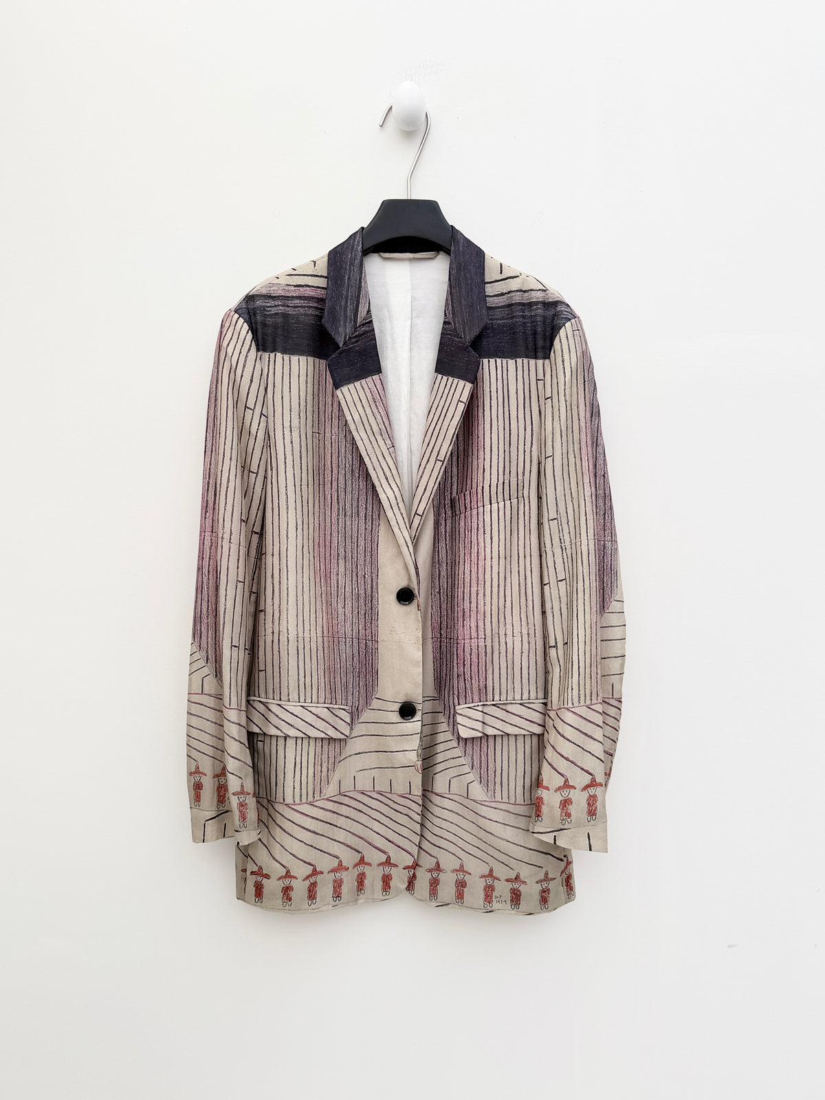 Lemaire 2021SS Runway Martín Ramírez Print Blazer