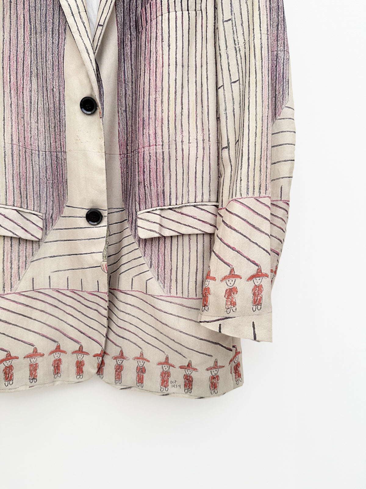Lemaire 2021SS Runway Martín Ramírez Print Blazer