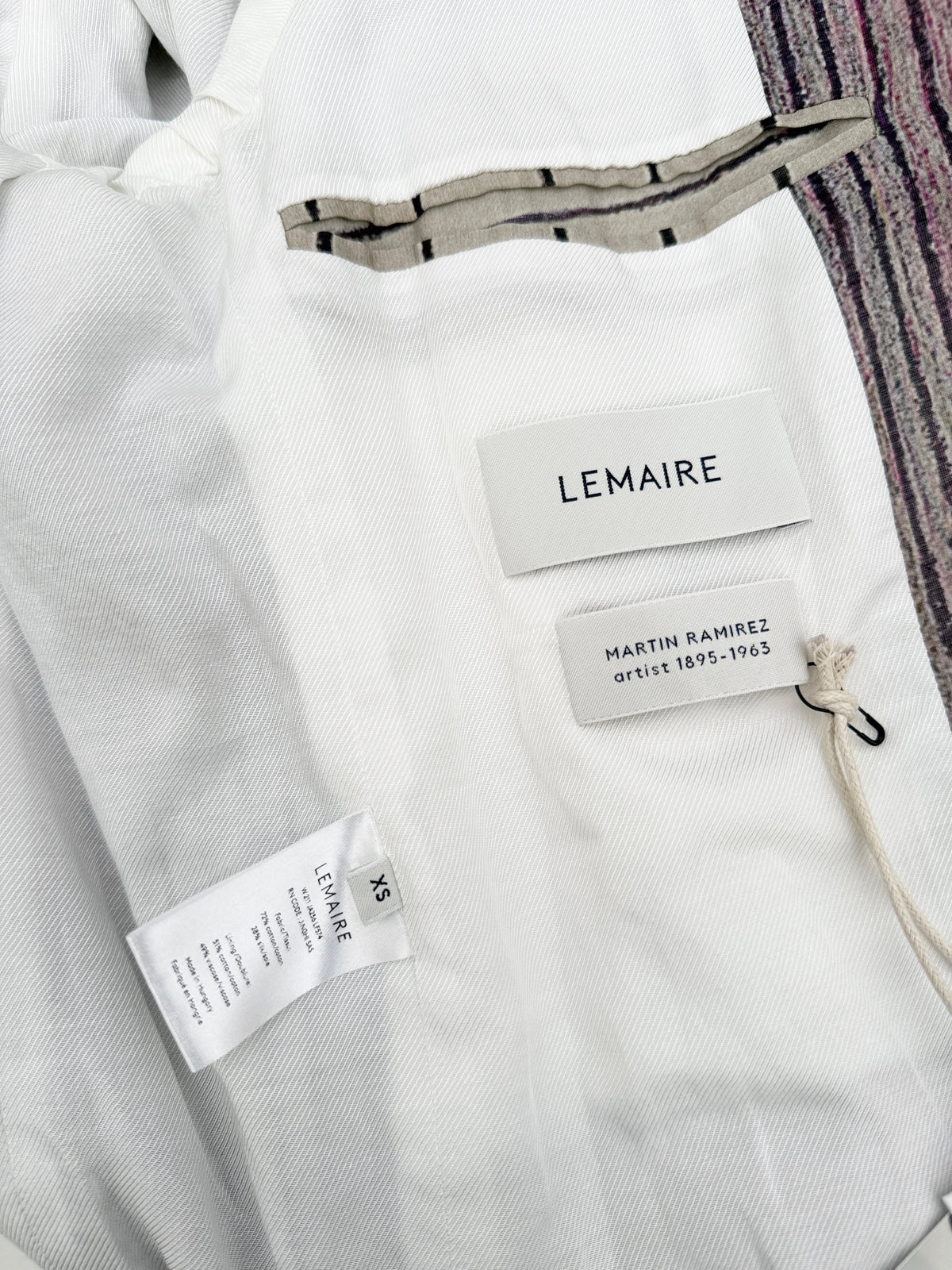 Lemaire 2021SS Runway Martín Ramírez Print Blazer