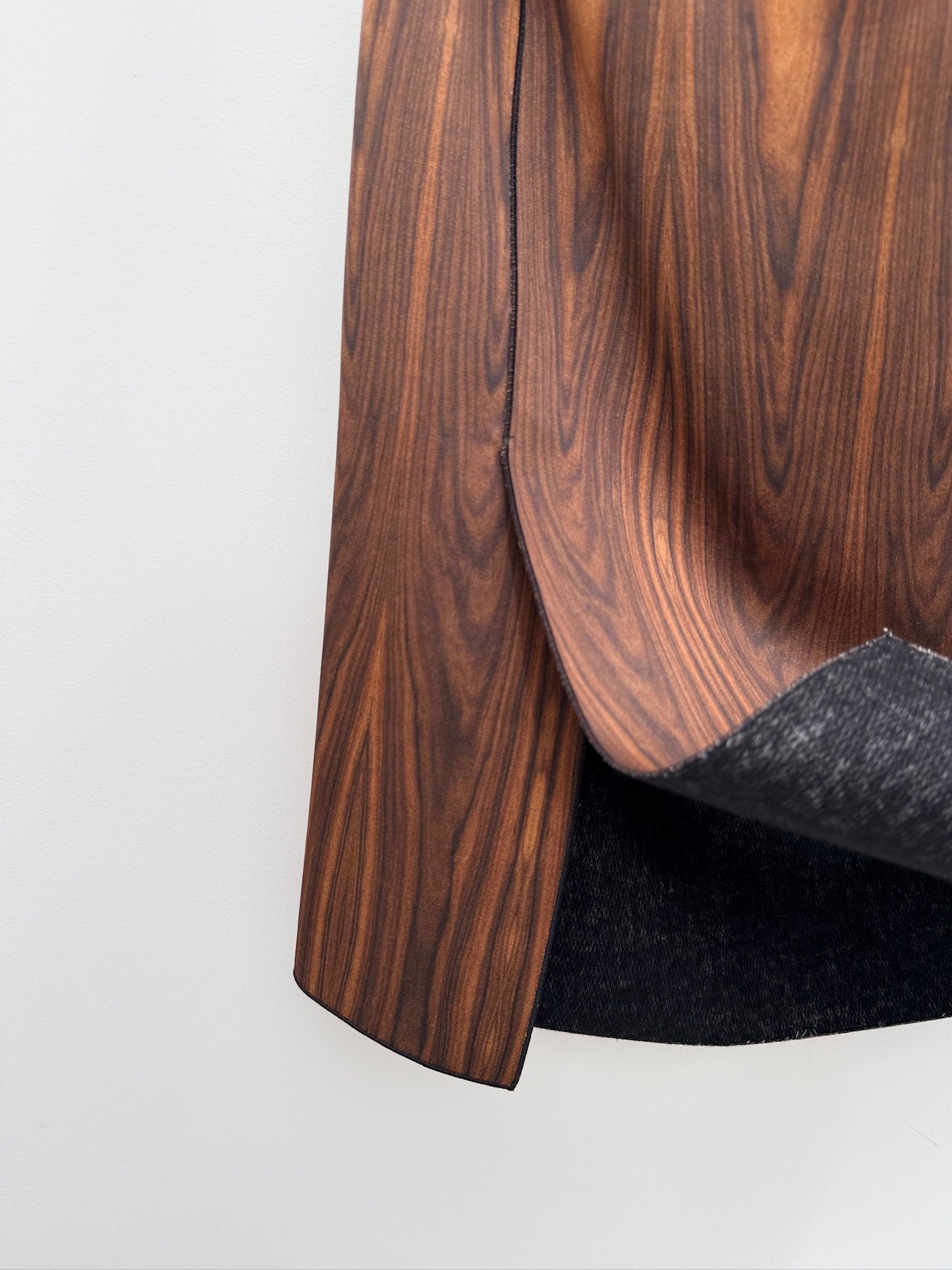 Celine by Phoebe Philo 2011FW Runway Woodgrain Print Skirt