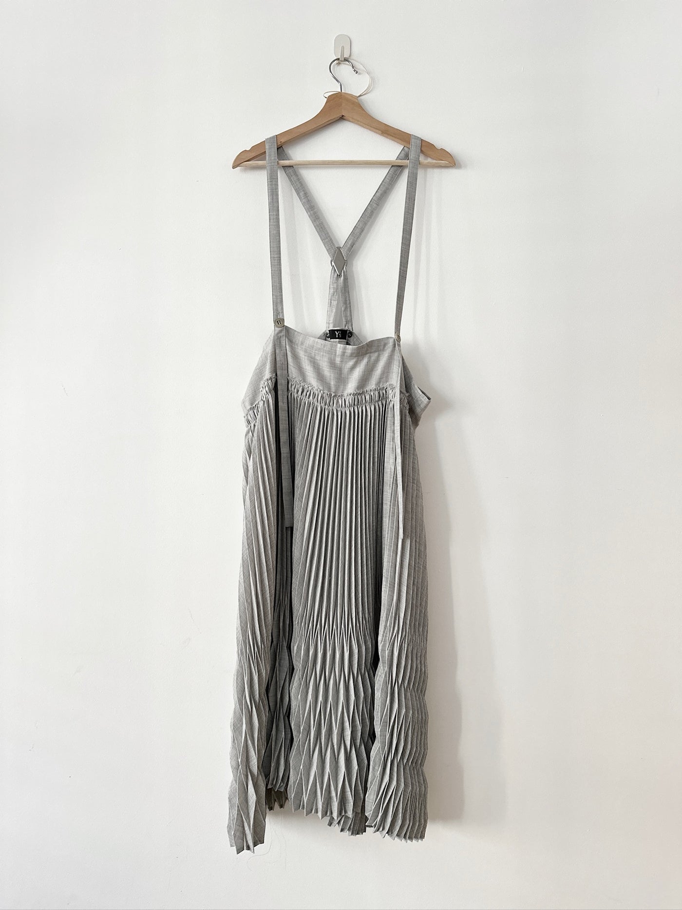 Yohji Yamamoto Y's Pleated Suspender Dress (Yohji Yamamoto) — view 1 of 7
