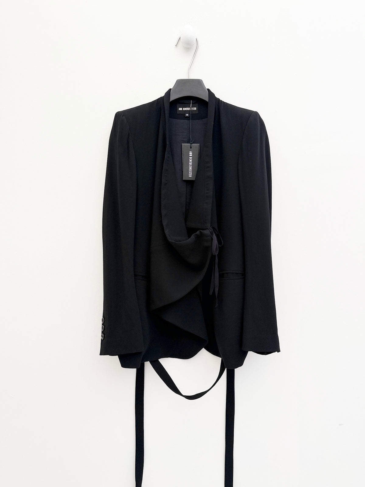 Ann Demeulemeester Draped Drawstring Blazer