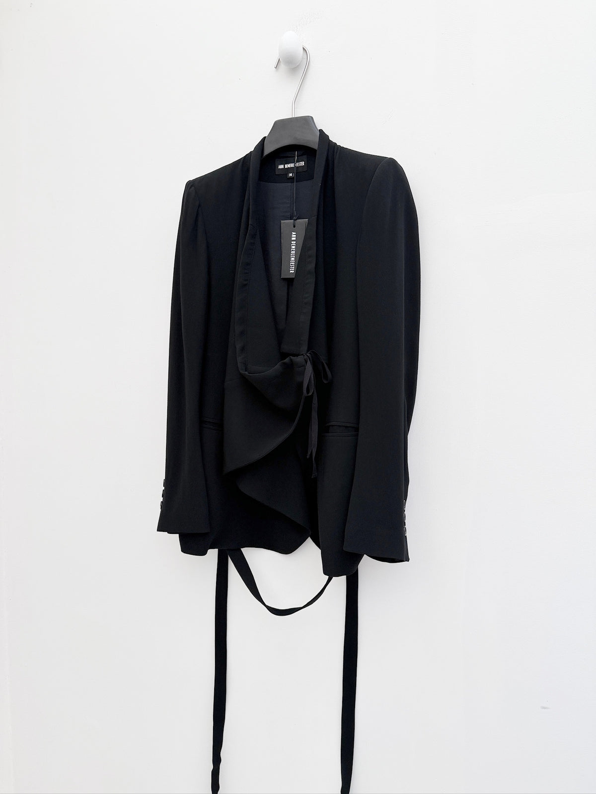 Ann Demeulemeester Draped Drawstring Blazer