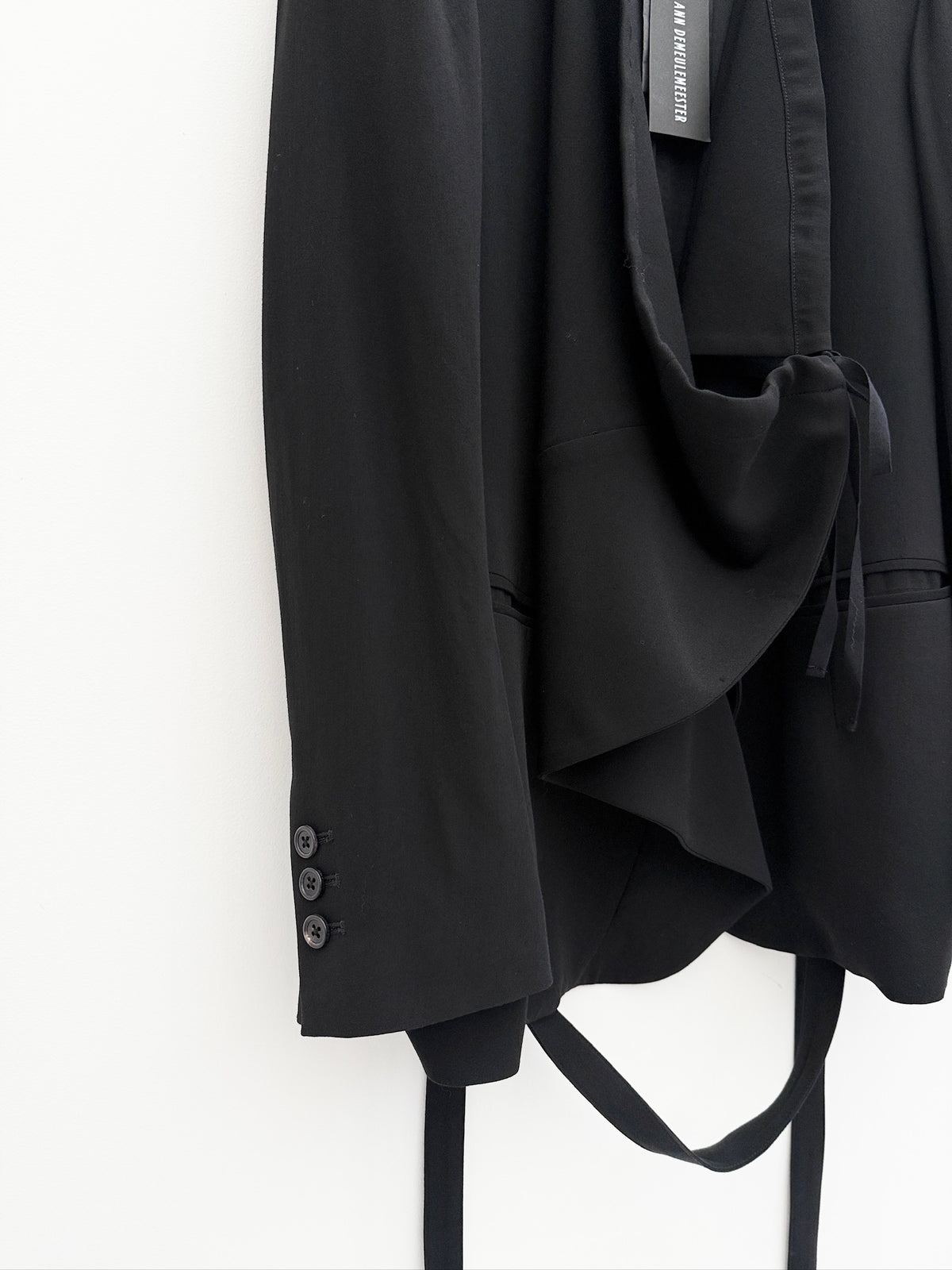 Ann Demeulemeester Draped Drawstring Blazer