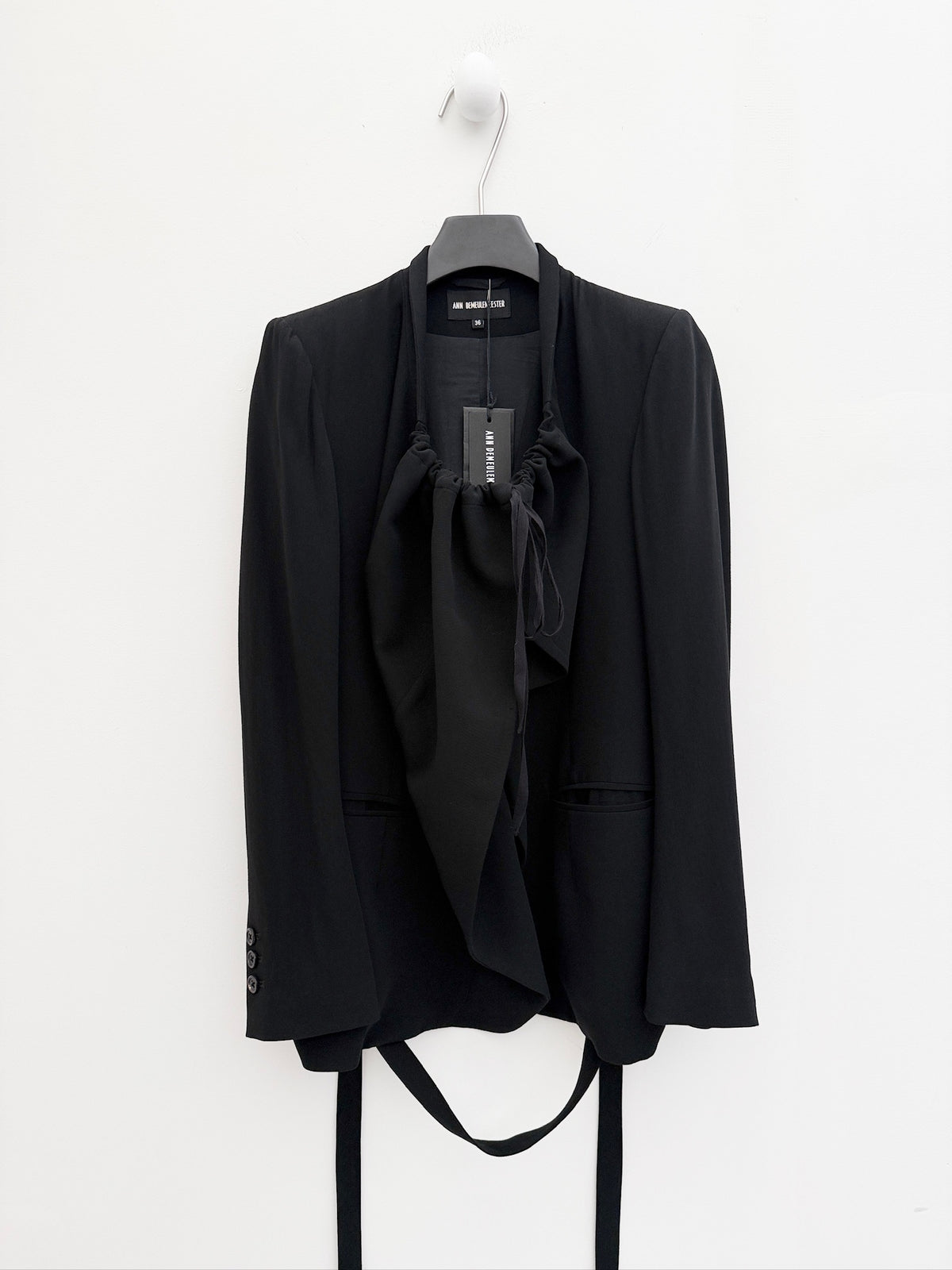 Ann Demeulemeester Draped Drawstring Blazer