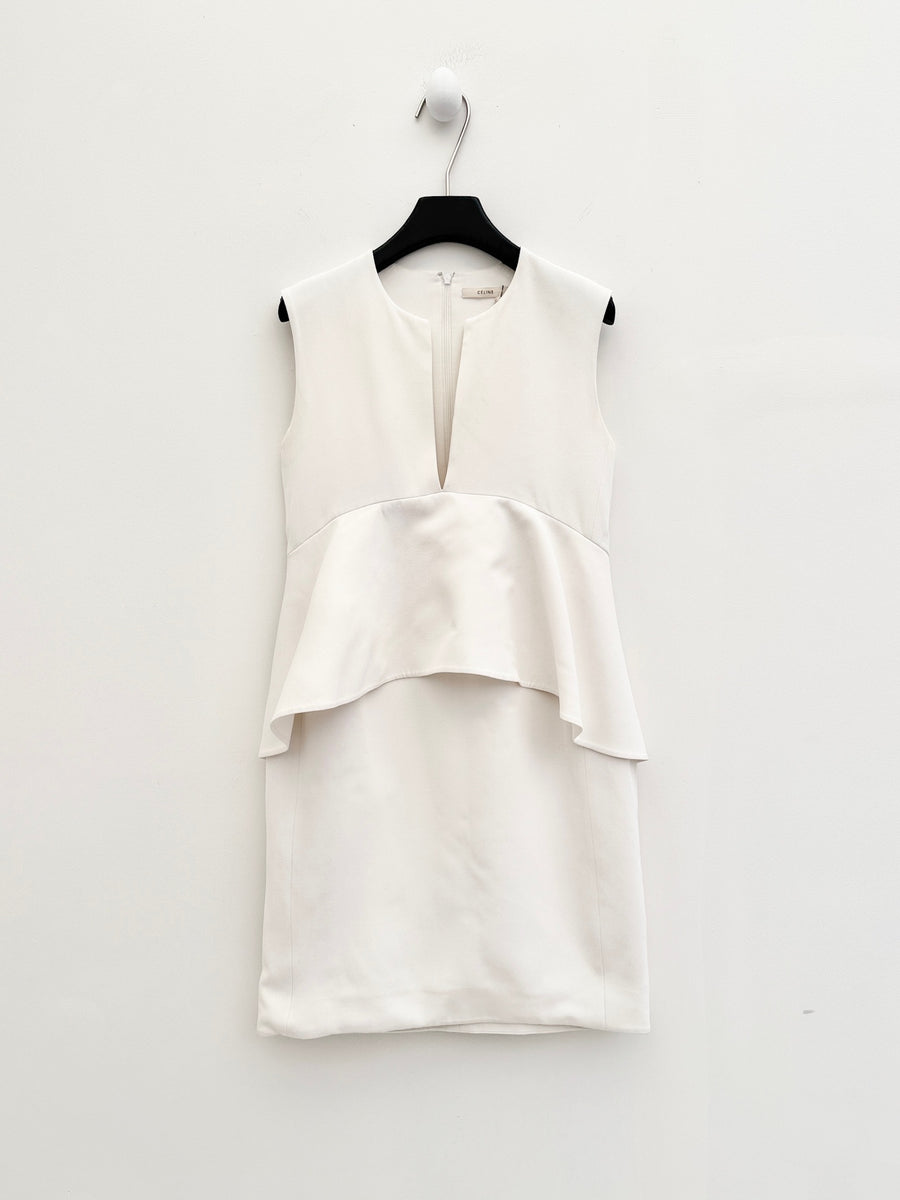Céline by Phoebe Philo Peplum Mini Dress