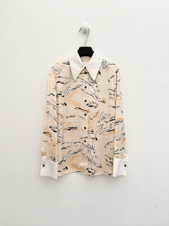 Jil Sander Rabbit Print Shirt