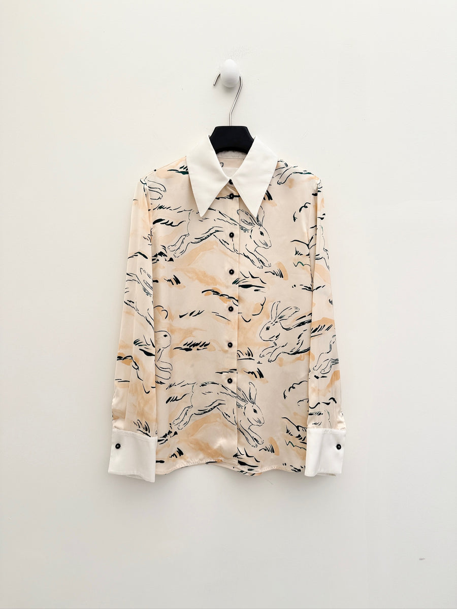 Jil Sander Rabbit Print Shirt