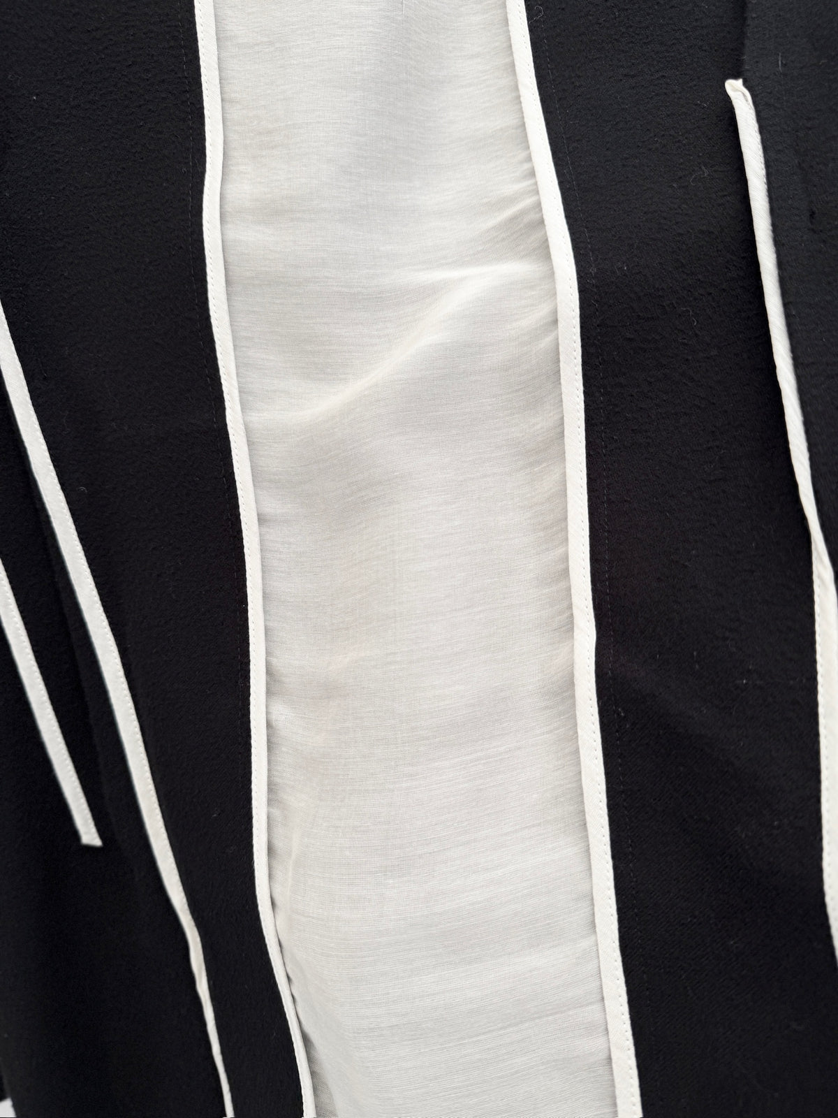 Yohji Yamamoto 2009FW Runway Contrast-Piped Coat