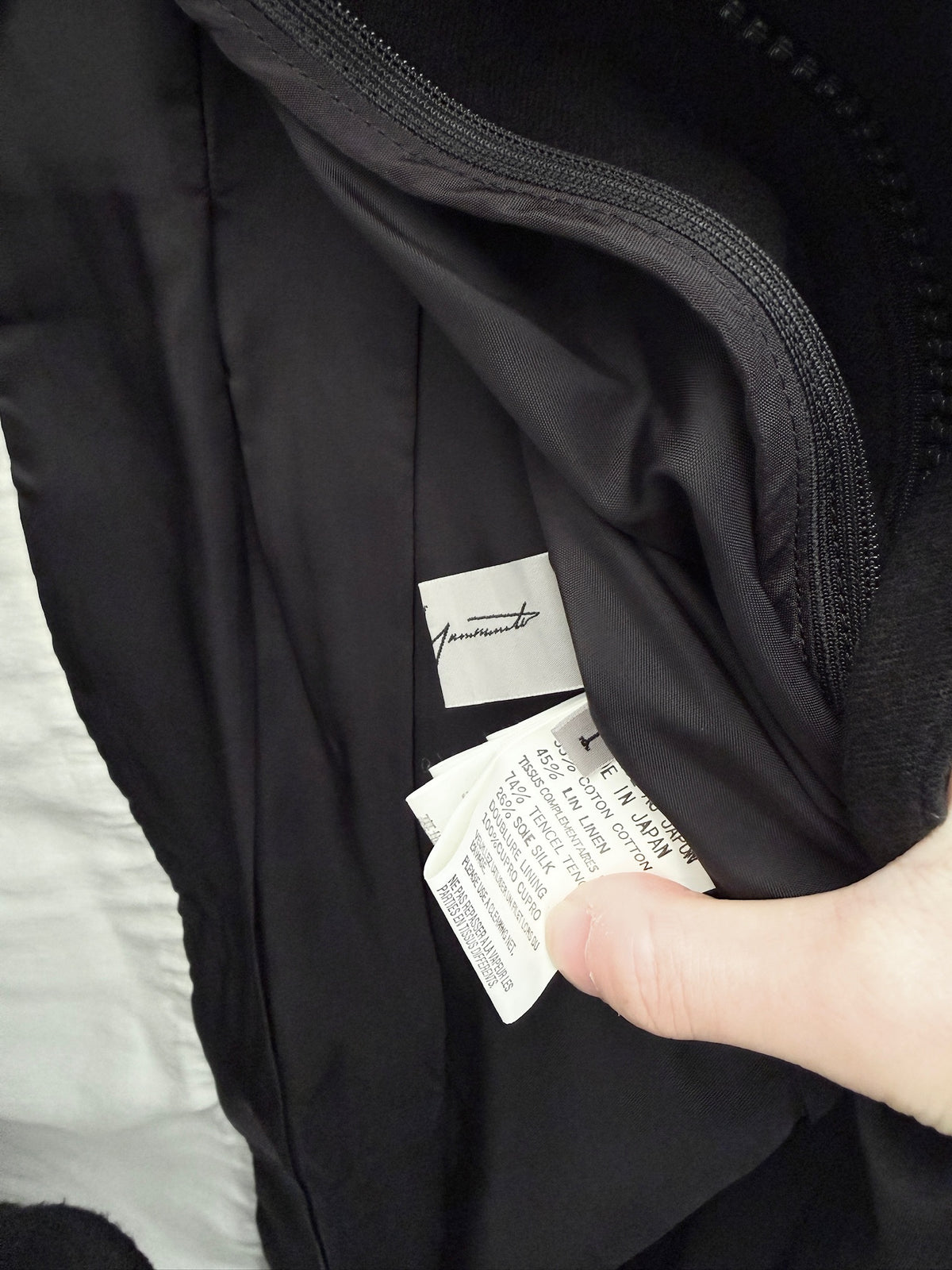 Yohji Yamamoto 2009FW Runway Contrast-Piped Coat