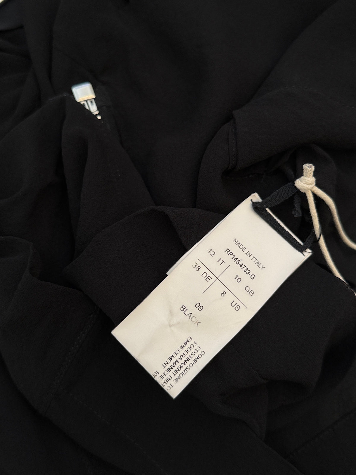 Rick Owens Draped Funnel-Neck Silk Jacket