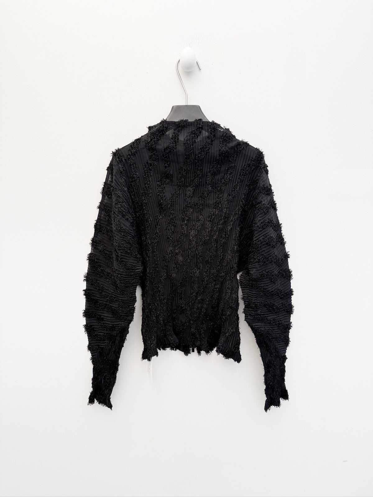 Issey Miyake 1990s Textured Pleated Zip Jacket