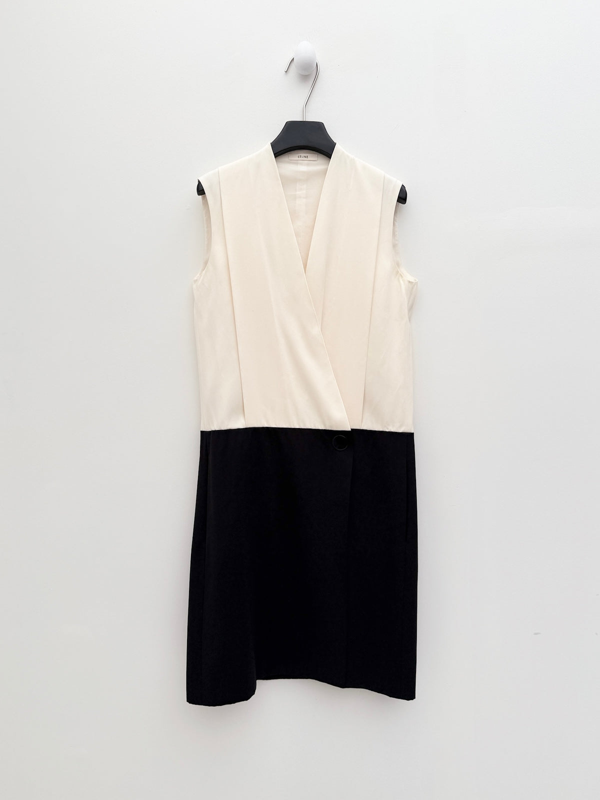 Céline by Phoebe Philo 2010 Pre-Fall Two-Tone Wrap Dress