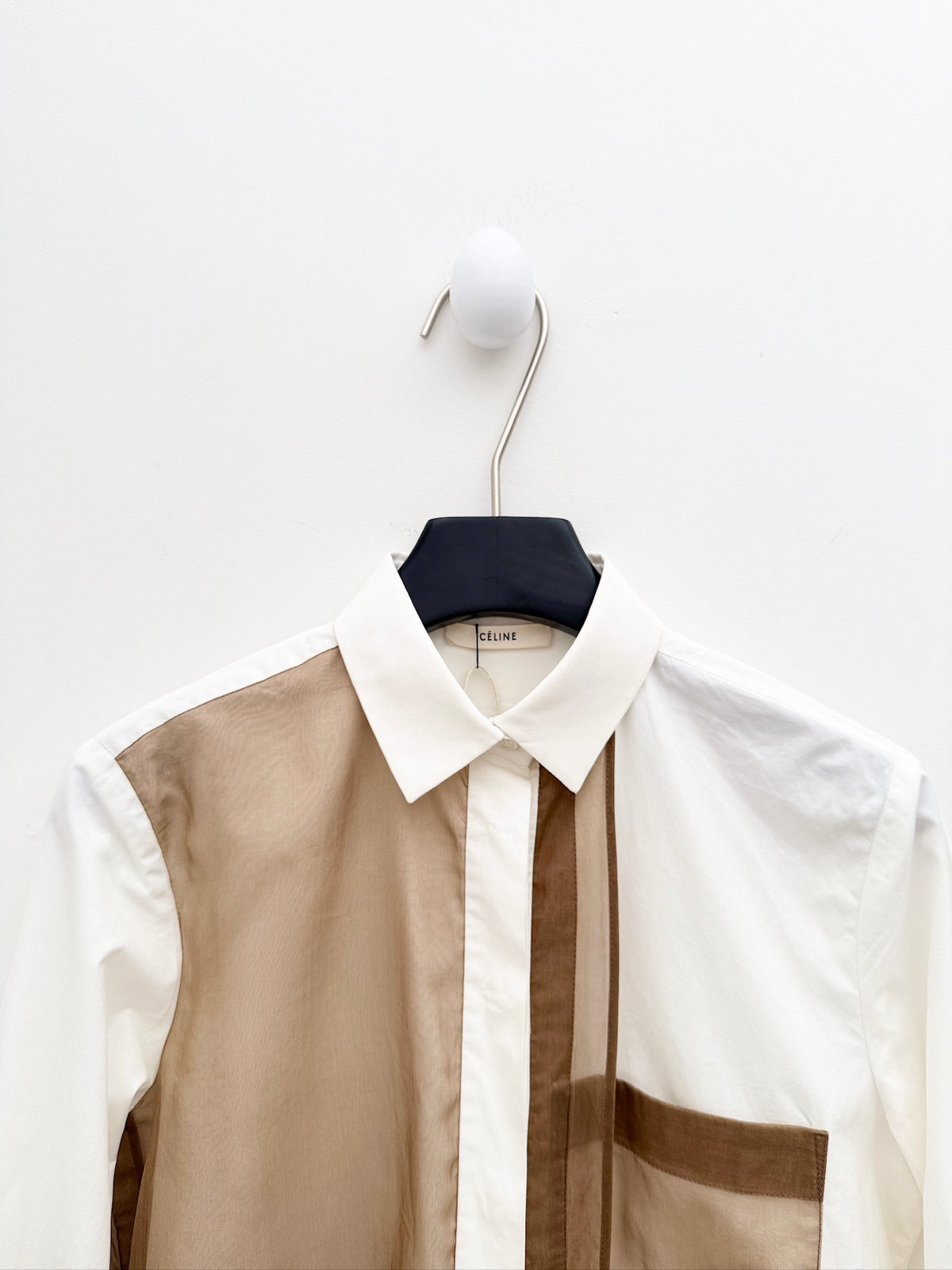 Céline by Phoebe Philo 2012 Pre-Fall Sheer Panel Shirt
