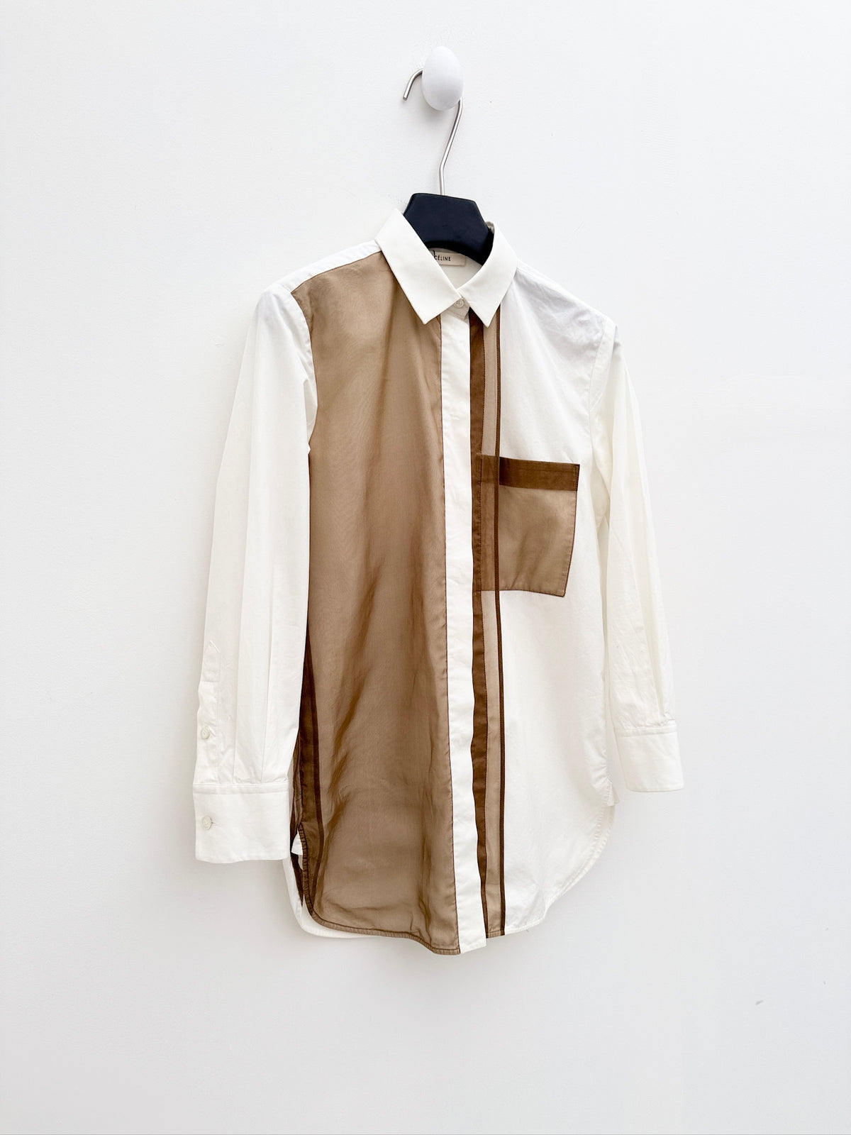 Céline by Phoebe Philo 2012 Pre-Fall Sheer Panel Shirt