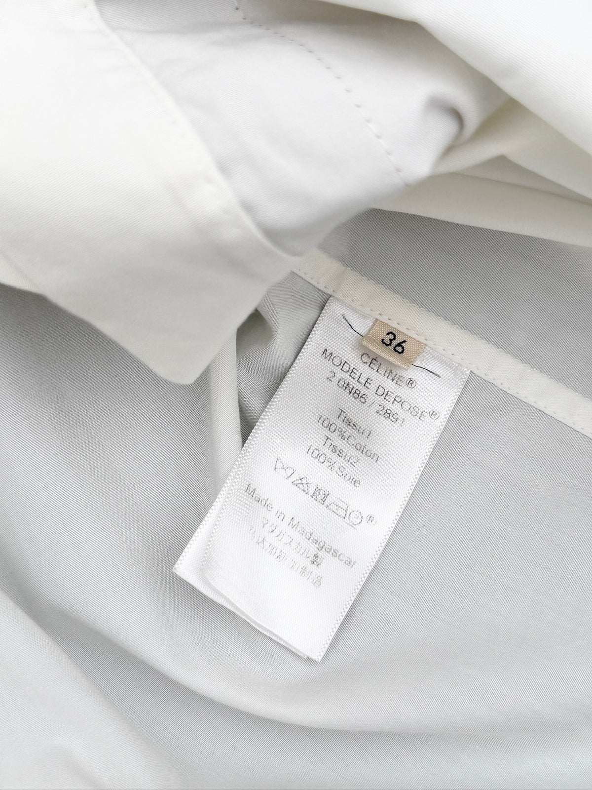 Céline by Phoebe Philo 2012 Pre-Fall Sheer Panel Shirt