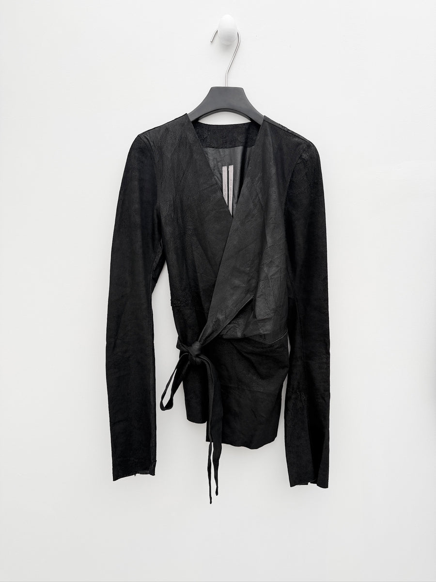 Rick Owens 2021SS Lamb Leather Wrap Jacket