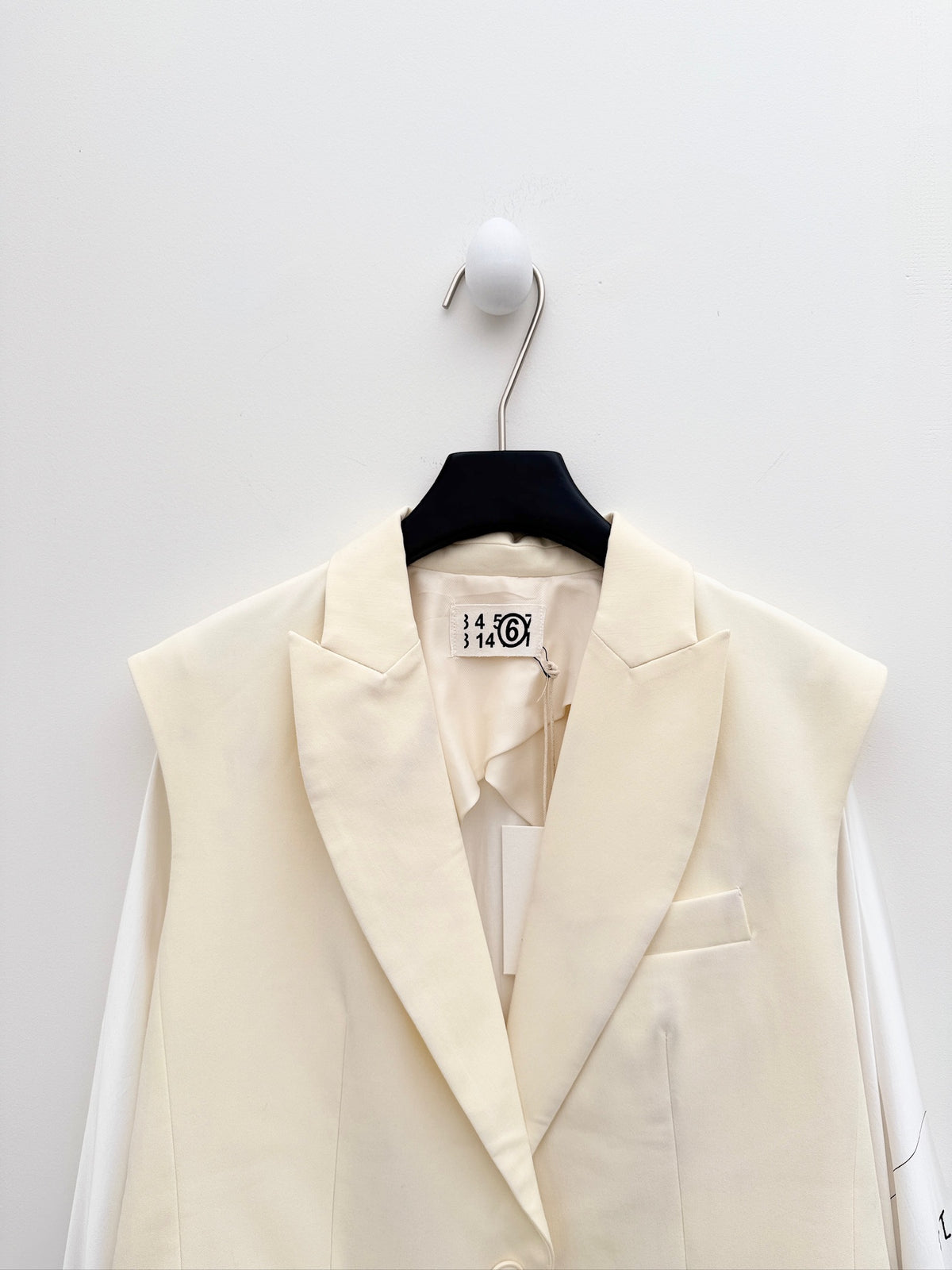 Maison Margiela MM6 2021SS Draped Sleeveless Blazer