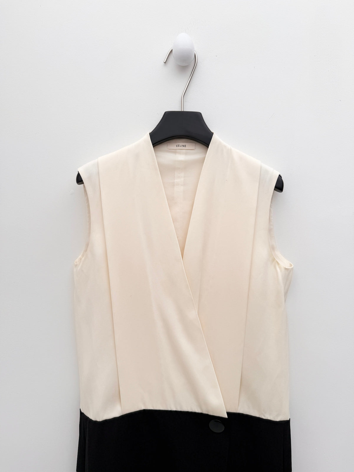 Céline by Phoebe Philo 2010 Pre-Fall Two-Tone Wrap Dress