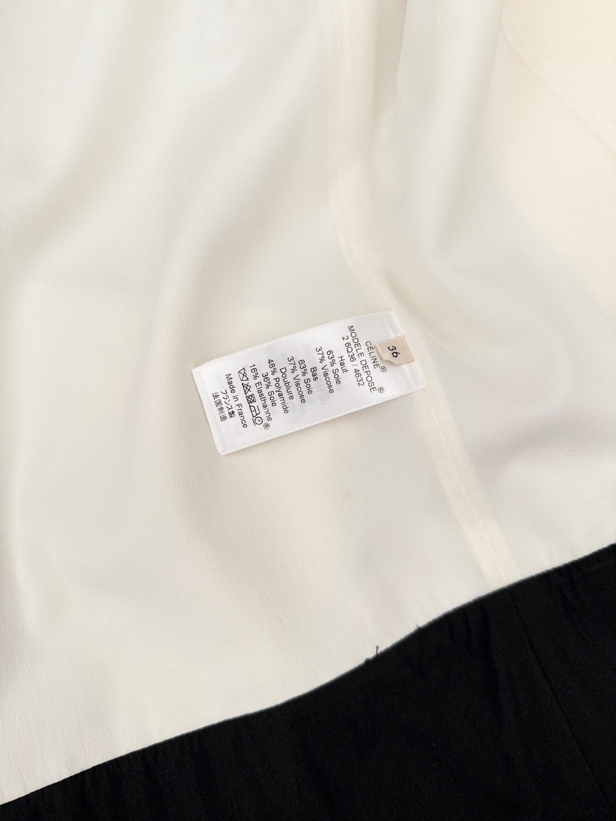 Céline by Phoebe Philo 2010 Pre-Fall Two-Tone Wrap Dress
