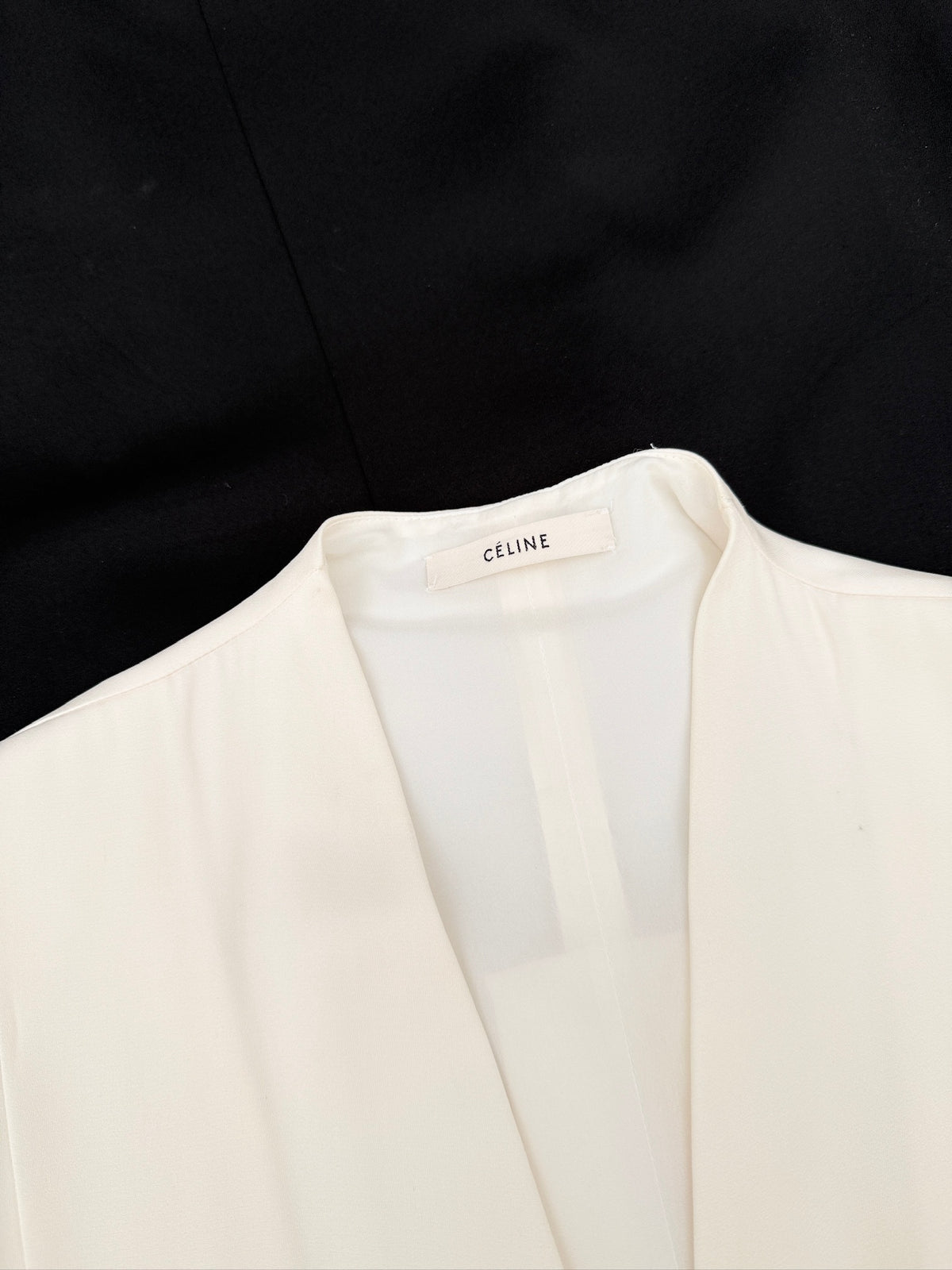 Céline by Phoebe Philo 2010 Pre-Fall Two-Tone Wrap Dress