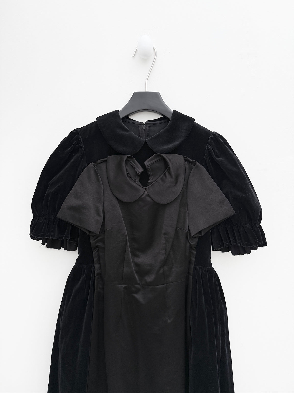 Comme des Garçons 2015FW Layered Peter Pan Collar Velvet Dress