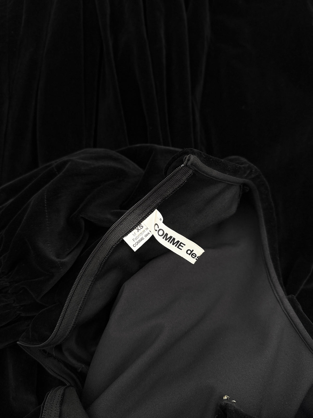 Comme des Garçons 2015FW Layered Peter Pan Collar Velvet Dress