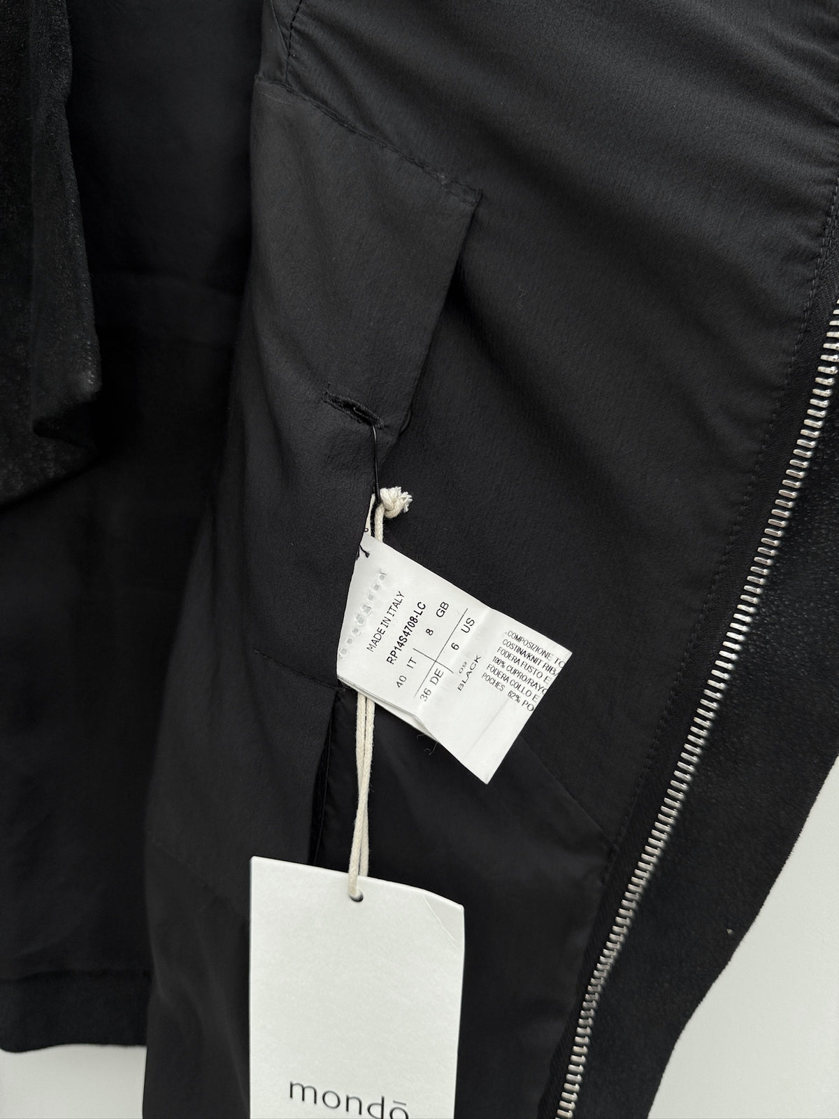 Rick Owens Lamb Leather Jacket